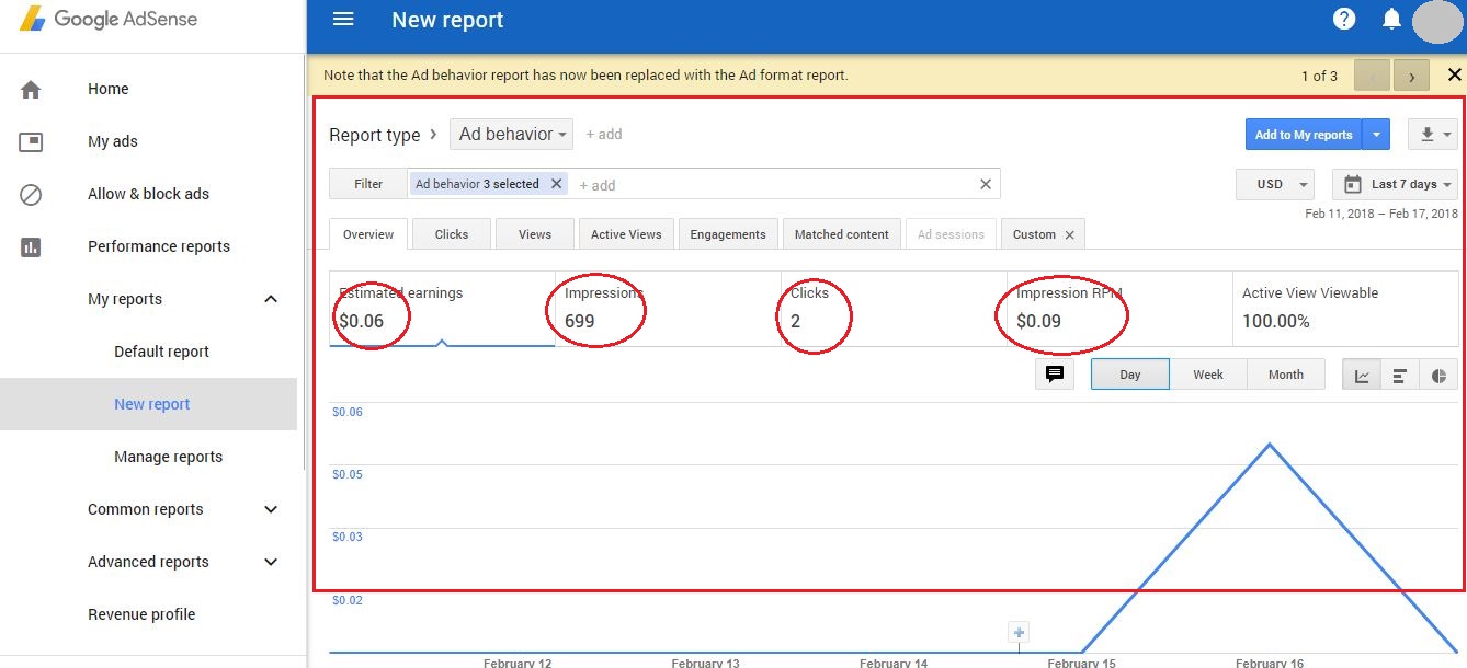 check earnings of page-level ads in Google AdSense?
