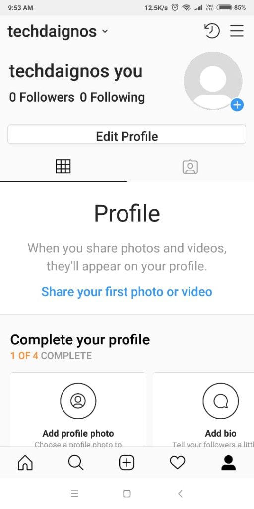 Instagram Profile Overview