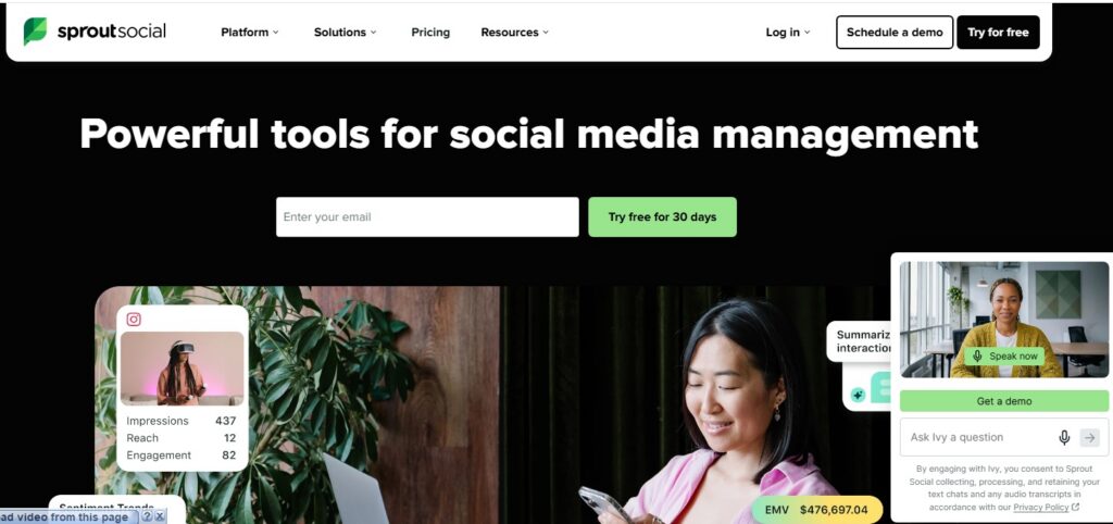 Sproutsocial - Social Media Management Tool