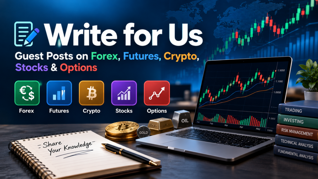 Write for Us – Guest Posts on Forex, Futures, Crypto, Stocks & Options